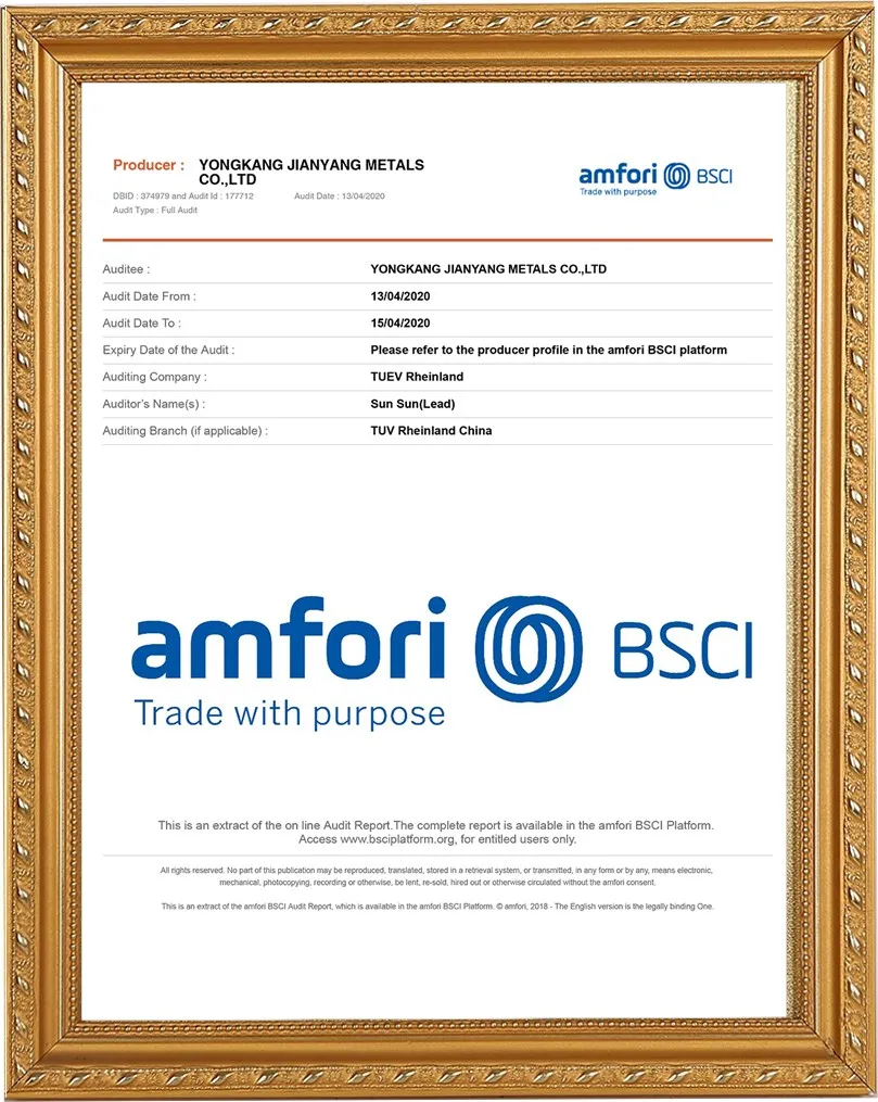 Jianyang ISO9001 Certification